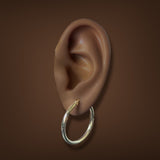 Estate 14K Y Gold 29.7mm Hoop Earrings