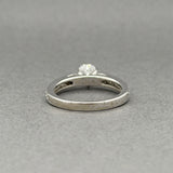 Estate 14K W Gold 0.97ctw H/SI1 Diamond Eng. Ring
