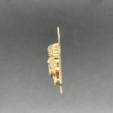 Estate 14K Y Gold 0.03ctw H/SI1-2Diamond Christ Head Pendant