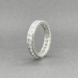 Estate Platinum 1.25ctw F-G/SI1-2 Diamond Eternity Ring