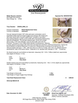 Estate 14K W Gold 1.19ctw I/SI2-I1 Diamond Hoop Earrings