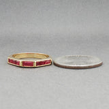 Estate 18K Y Gold 0.85ctw Ruby Ring