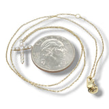 14K Y Gold 0.37ctw F/VS1 Lab-Created Diamond Cross