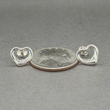 Estate Tiffany & Co. Peretti SS 14 Open Heart Stud Earrings