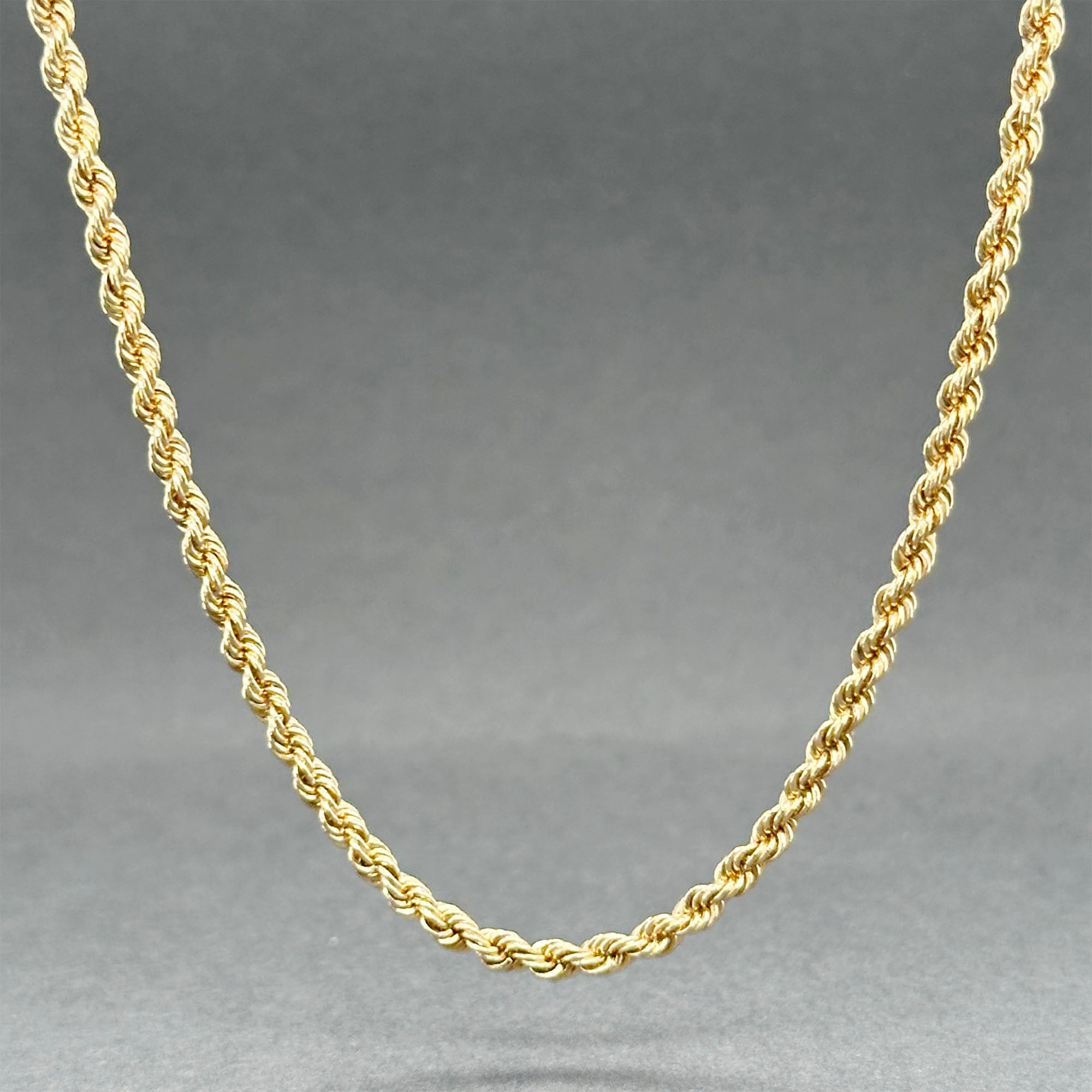 Estate 14K Yellow Gold 2.56mm 18” Rope Chain – Walter Bauman Jewelers