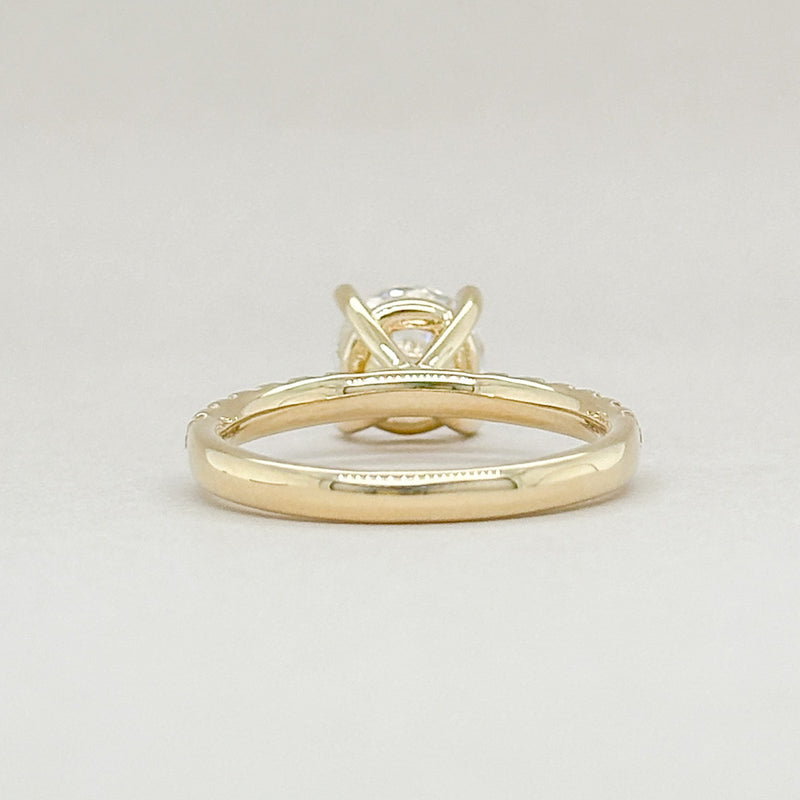14K Y Gold 0.35ctw G/SI2 Diamond Mounting