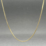 Estate 14K Y Gold 1.0mm 18” Box Chain