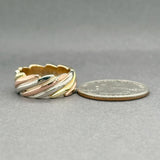 Estate 14K Tri-Color Gold Ring