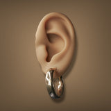 Estate 14K Y Gold 25.43mm Hoop Earrings