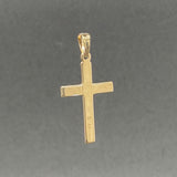 Estate 14K Y Gold 27.7mm Cross Pendant