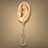 Estate 14K Y Gold Teardrop 77.43mm Dangle Earrings