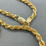 Estate 14K Y Gold 3.0mm Hollow 20” Rope Chain