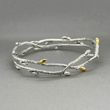 Estate Stephen Dweck SS 18 0.14ctw Diamond Fortuna Branch Bracelet