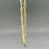 Estate 18K Y Gold 1.7mm 20” Bar Link Chain