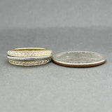 Estate Charriol 18K Y Gold 0.42ctw Diamond Cable Ring