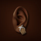 Estate Tiffany & Co 18K TT Gold Schlumberger 0.54ctw Diamond Earrings