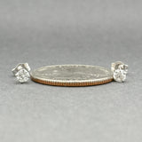 Estate 14K W Gold 0.32ctw Diamond Stud Earrings
