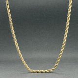 Estate 14K Y Gold 2.6mm 30” Rope Chain
