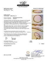 Estate 14K Y Gold 4.55ctw F/VS2-SI1 Diamond Bangle Bracelet