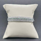 Estate Levian 14K W Gold 2.09ctw Chrysoberyl & 1.54ctw Diamond Bracelet