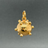 Estate 18K Y Gold Sputnik Pendant