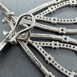 Estate Judith Ripka SS CZ Dangle Earrings