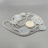 Estate David Yurman SS Coil Cable Station Necklace