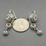 Estate Judith Ripka SS CZ Drop Earrings
