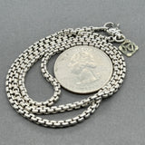 Estate David Yurman SS 14 16” Round Box Chain