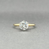 Estate 14K TT Gold 1.02ct G/SI2 Diamond Eng. Ring