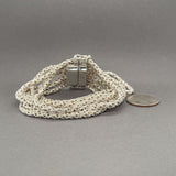 Estate Tiffany & Co. SS 9 Row Rope Bracelet