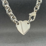 Estate Tiffany & Co. SS Heart Tag Necklace