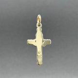 Estate 14K Y Gold Claddagh Cross Pendant