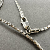 Estate 18K W Gold 1.49mm 17.75” Snake Chain