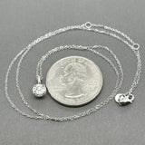 Estate 14K W Gold 0.63ct H/VS1 Diamond Pendant