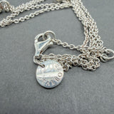 Estate Talbots SS CZ Layered Necklace