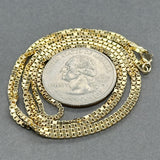 Estate 14K Y Gold 1.41mm 24.5” Box Chain