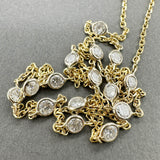 Estate 14K Y Gold 1.50ctw G-H/SI2 Diamond By The Yard Necklace