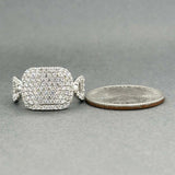 Estate 14K W Gold 0.75ctw I-J/VS2-SI2 Diamond Cocktail Ring