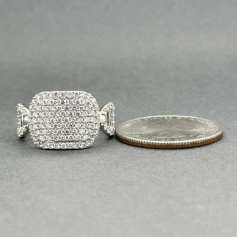 Estate 14K W Gold 0.75ctw I-J/VS2-SI2 Diamond Cocktail Ring