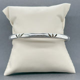 Estate SS Hollow Bangle Bracelet