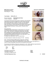 Estate 18K W Gold 0.72ct Ruby & 0.25ctw Diamond Ring