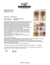 Estate 18K Y Gold 0.45ctw Sapphire & 0.24ctw Diamond Flower Brooch