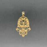 Estate 14K Y Gold Hamsa Pendant
