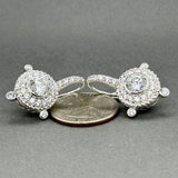 Estate Judith Ripka SS CZ Diamonique Drop Earrings