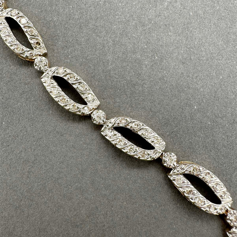 Estate 14K Y Gold 0.57ctw H-K/SI1-I1 Diamond Bracelet
