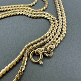 Estate 18K Y Gold 2.27mm 23.75” Serpentine Chain
