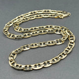 Estate 14K Y Gold 7.06mm 20” Anchor Link Chain