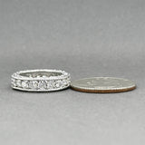 Estate 14K W Gold 1.70ctw Diamond Eternity Ring