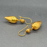 Estate 15K Y Gold Drop Earrings